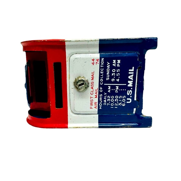 Tin Mail Box Letters & Packages US Mail Still Piggy Bank Made In Japan. Vintage - Picture 3 of 14